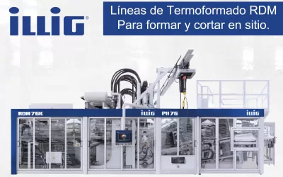 Líneas de Termoformado RDM. Para formar y cortar en sitio.